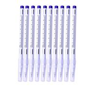 10 Pieces Waterproof Tattoo Pens Eyebrow Skin Marker Marking Scribe Supply Blue