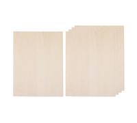 10 Pieces Wood Sheets Craft Unfinished DIY Wooden Plate for Ship House Engraving 150mmx100mmx1mm 150x100x1mm