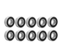 10 piezas 6202 2rs 15x35x11 mm Rodamientos rígidos de bolas de acero sellados con caucho de doble cara para aplicaciones de alta velocidad en maquinaria industrial