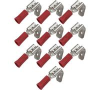 10 Piggy Back Red 6.3mm Spade Terminals Replacement for David Brown Crawler Tractor Row Crop