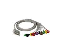 10-Pin 12-channel ECG cable 10-lead wire For CONTEC8000S Stress ECG TLC6000/5000