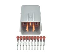 10 Pin Jacket Automotive Waterproof Connector Harness with Terminal DJ7108Y-2-11 10P(5 Sets)