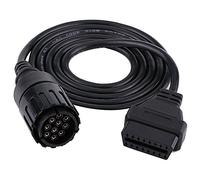 10 Pin to 16 Pin OBD2 Adapter Cable Diagnostic Extension Cable Connector for D Motorcycle Motorbike