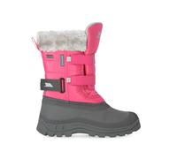 Trespass Girls Snow Boots Waterproof Insulated Grey Shoes with Fur Stroma II