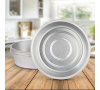 10 Pk Coppice Deep Round Aluminium Foil Pie Dish For Baking, Serving & Food Storage 18 X 5.5Cm Freezer, Microwave & Oven Safe