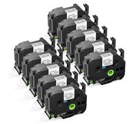 10-Pk TZe-251 24mm Label Tape Replace for Brother PTouch Label Maker 24mm