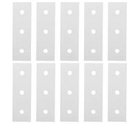 10 placas de unión Planas, 3 orificios Placa de unión de conexión Plana de aluminio Soportes rectos planos Placa de Refuerzo de conexión Vertical Plana para estructura de Marco (4040-3 Holes)