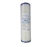 10" Pleated Washable Reusable Sediment Water Filter Cartridge 5 Micron Fits All 10" Water Filter Housings