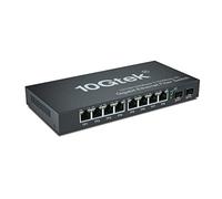 10-Port Gigabit Ethernet Fiber Switch, with 2 SFP Slots (1000M), Without Transceiver