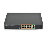 10 Port Gigabit Power Over Ethernet Switcher Easy Installation With Auto Detection For Safe And Efficient Networking Fanless PoE Switcher