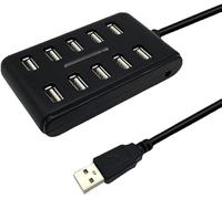 10 Port Hub USB 2.0 High Speed Multiple Splitter Adapter Extension Cable for Laptop PCB Interface Devices