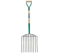 Draper 10 Prong Manure Fork with Wood Shaft and MYD Handle