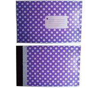 10 PURPLE COLOURED POLKA DOT SPOTTED DESIGN PRINTED PLASTIC SELF SEAL PACKAGING MAILING BAGS - SMALL MEDIUM SIZE 10 x 14" 250 x 350mm 50mu - POLYTHENE OPAQUE POSTAL PACKING POSTAGE MAILERS