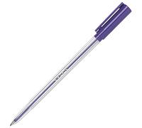 10 Purple Medium Tip Micron Ballpoint Pens with Airflow Cap Vivid Bright Colour