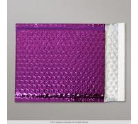 10 Purple Metallic Bubble Wrap Lined Padded Mailing Gift Envelope/Bag A4 Size
