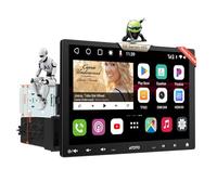 [10" QLED] ATOTOZONE Double DIN & Single DIN Adaptive Car Stereo, Floating Screen AI-powered Car Radio with Built-in 4G LTE, Wireless CarPlay&Android Auto, DSP/SCVC/LRV, 4G+32G