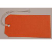 10 RED COLOURED LABEL TAGS LUGGAGE CARD 240GSM 120 X 60MM
