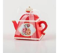 10 Red Wedding Favour Boxes, Favours, Birthday, Nikkah, Baby Shower, Gender Reveal, Engagement, Tea Party Favour Boxes, Decorations. (Red)