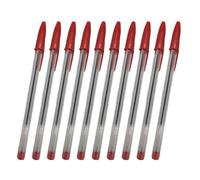 10 Refills Ballpoint Pens Daily Writing Notes Take 1.0mm Tip Black Red or Blue Ink Office Supplies Economical Pen