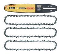 10" Replacement Chainsaw Bar and Chain Combo 3/8" LP 0.050" 40DL | For Remington RM1035P,Scotts PS45010S,Snapper S1634, S1838,Sun Joe SWJ803E(1 Bar + 3 Chains)