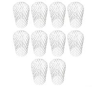 10 retractable mesh drain filters for standard 4-inch pipes, designed to prevent For leaf and debris obstruction in various outdoor drainage locations (straight tube)