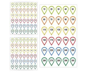 10 Rifle Scope Turret Stickers Rifle Scope Turret Tags Close and medium range precision target shooting, fits most scope caps