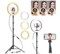 10" Ring Light With Tripod Stand & Phone Holder 69" Content Creator Equipment