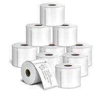 10 Rolls 54mm x 101mm Large Address Labels Compatible with Dymo 99014