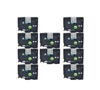 10 Rolls Black on White Heavy Duty Tape 12mm 8m Compatible with TZe-S231 Tz Tze S231 Label Maker Tapes