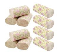 10 Rolls Decorative Toilet Roll Bamboo Pulp Rose Print | Elegant Design, Printed Patterns, Practical Multipurpose Use, Comfortable Tissue Paper for Daily Needs