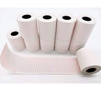 10 Rolls ECG Paper EKG Paper for Single Channel ECG Machine, Each roll Size 50 Millimeters x 20 Meters, Fits Most Patient Monitors, Fits Life PAK 20E
