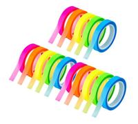 10 Rolls Highlighter Tape, 0.24 in x 16 ft Transparent Highlighter Strips, Transparent Sticky Notes, Removable Fluorescent Neon Tapes for Revision Supplies Students Teachers Marking Books Reading