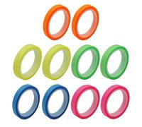 10 Rolls Highlighter Tapes Transparent Highlighter Strips Removable Transparent Sticky Notes Colorful Index Tabs for Stationery Supplies Revision Supplies Study Essentials(0.23inch x 16ft)