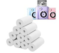 10 Rolls Instant Camera Print Refill Paper, 57x25mm Thermal Print Papers, HD Photo Printer Paper Rolls for Most Kids Instant Cameras