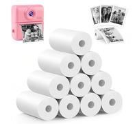 10 Rolls Instant Camera Refill Print Paper, 57 X 25 mm X 6m Instant Camera Refill Print Paper, Zero Ink Printing Paper for Most Instant Digital Camera (White)