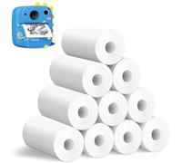 10 Rolls Kids Camera Instant Print Paper, 57mm x 28mm x 7m Waterproof and Oil-Proof Thermal Refill Roll, HD Photo Printing Paper Fit for Most Kids Instant Camera (White)