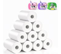 10 Rolls Kids Camera Paper Roll, Kids Camera Instant Print Paper Roll for Kids Thermal Printer Papers for Photo Papers Rolls Compatible with Most Kids Cameras, Kids Digital Camera Instant Print