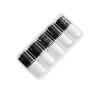 10 Rolls Lace Nail Foil Transfer Sticker 2.5x50x0.1cm Self Adhesive White & Black Flower Nail Wraps Full Coverage Nails Art Stickers Decals Starry Sky Manicure Decoration for Bridal Manicure Art DIY