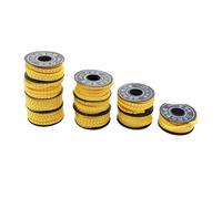 10 Rolls/Lot 1.5mm - 6mm Square Wire Cable Marker Sleeve PVC Number 0-9 2. 4mm 10mm for Cable Management and Daily Marking(4mm)
