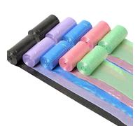 10 Rolls of Small Bin Bags, Mini Trash Bags Desktop Small Garbage Bags for Home Office Kitchen 9.84 x 11.81 inch fit Trash Can (Random Colour)