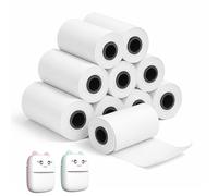 10 Rolls Thermal Paper for Pocket Printer, 55mm x 6m (19.7ft) - Compatible with Most Wrong Question Printers, Photo Printing, School Supplies & Crafts - High Quality Quick-Drying Paper Roll