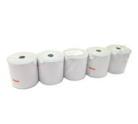 10 Rolls x 2Ply Non-Thermal Carbonless Kitchen Printer Paper Till Roll 76mm x 76mm | Dot Matrix, POS, EPOS, Cash Register Machine Rolls - BPA-Free