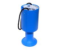 10 Round Charity Money Collection Boxes - Light Blue