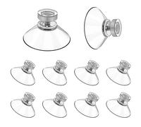 10 Round Suction Cup With Thread,Multi-Purpose Suction Clear Vinyl Pvc Suction Cup With Screw Plastic Sucker Pads For Daily Hanging Extra Strong Suckers Transparent Suction Pads Suction Holder