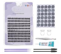 10 Rows Of Spike Wheat Ear False Eyelashes Thick Fishtail Self-grafting Beauty Tools Ten-Piece Set