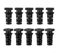 10 Rubber Gland Connectors for Power Tool Cables Strain Relief Sleeve Set (3.5mm-black)
