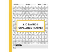 £10 Savings Challenge Tracker: Daily Money Saving Challenge Notebook With Envelope Icon To Help You Save 1000 Pounds sterling In 100 Days - £10 A Day Savings Chart