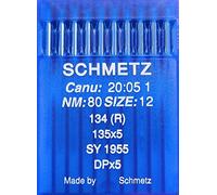 10 Schmetz round bottom flask sewing needles system 134 (R) Industry St. EU 80 (UK 3).