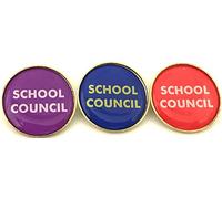 10 School Council Pin Badges