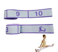 10 Section Resistance Band Home Yoga for Adults Kids | 10 clear levels for easy progress tracking Strong nylon-like fabric with latex 110cm length suits adults & kids